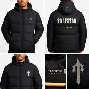 Trapstar London “It’s A Secret” Puffer Jacket – Black – XXL